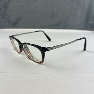 COACH Eyeglass Frame Only HC 6110 5475 Black Amber Glitter Gradient 50-16-140